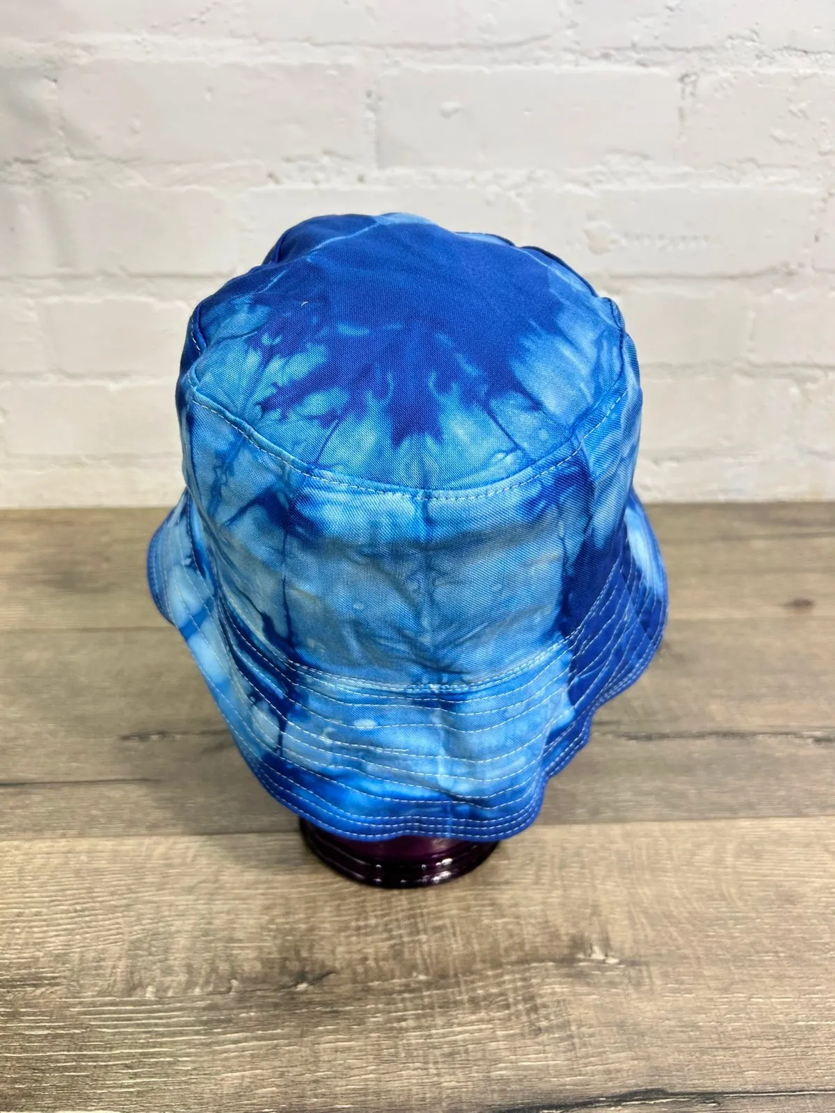 Blue Tie Dye Bucket Hat