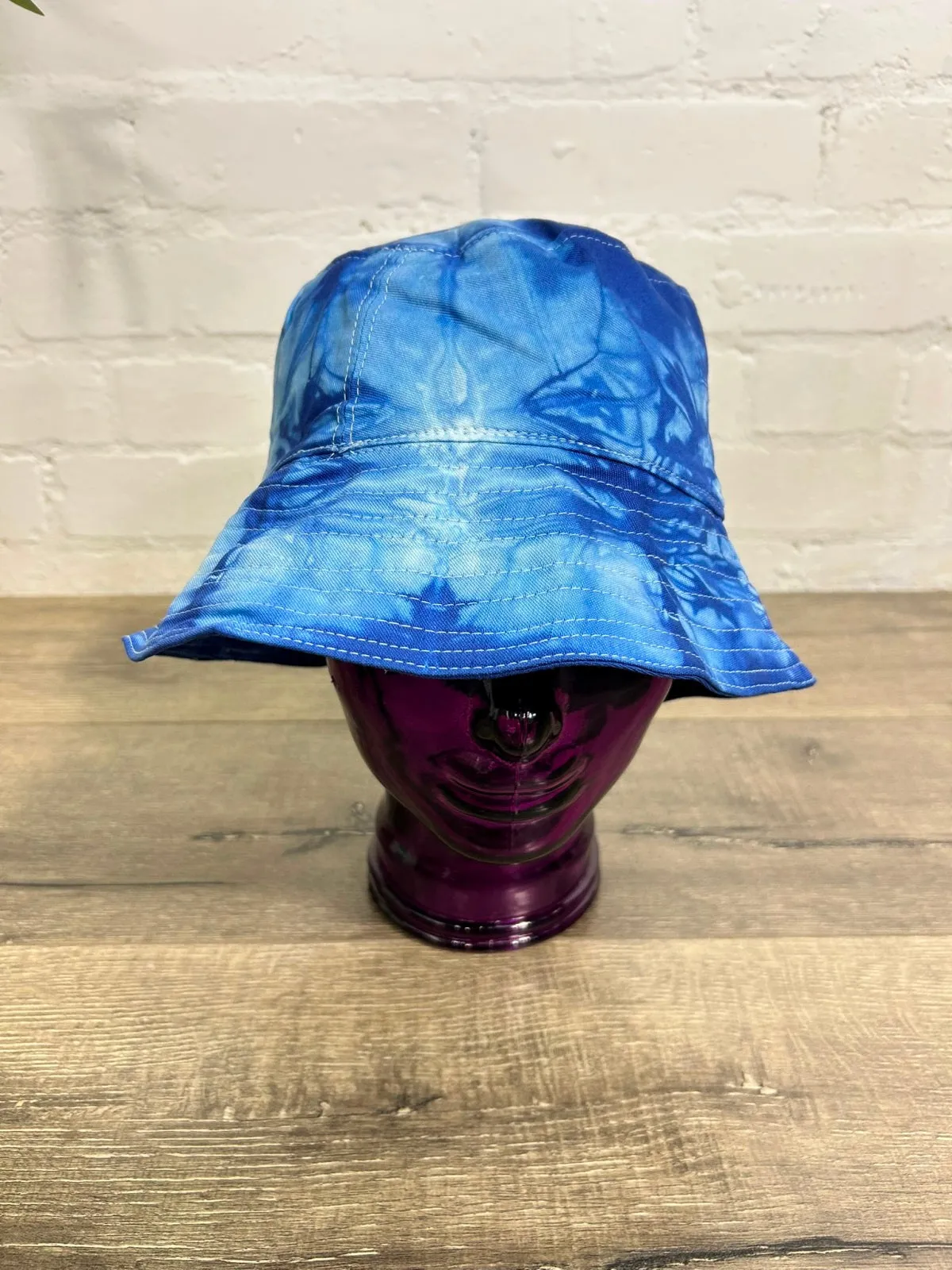 Blue Tie Dye Bucket Hat