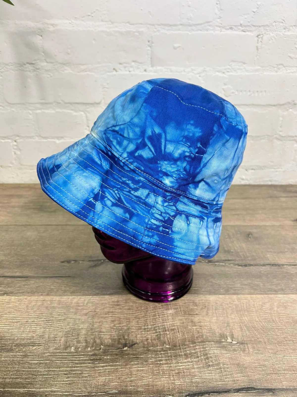 Blue Tie Dye Bucket Hat