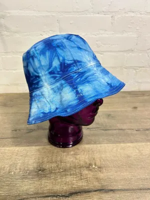 Blue Tie Dye Bucket Hat