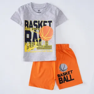 Boys Half Sleeves 2 Piece Suit (Basket)