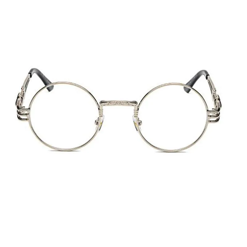 Buck Vintage Steampunk Round Glasses Frame