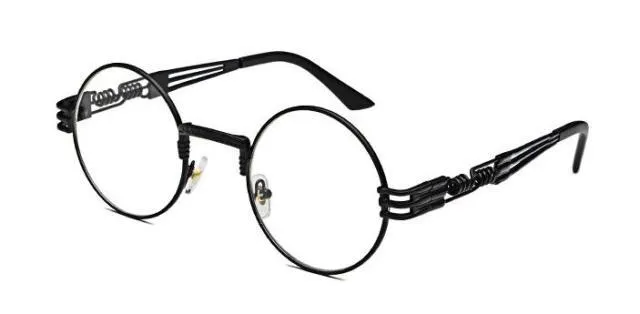 Buck Vintage Steampunk Round Glasses Frame