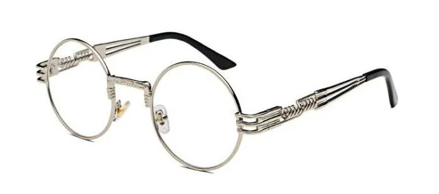 Buck Vintage Steampunk Round Glasses Frame