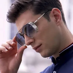 Cam Steampunk Square Metal Sunglasses