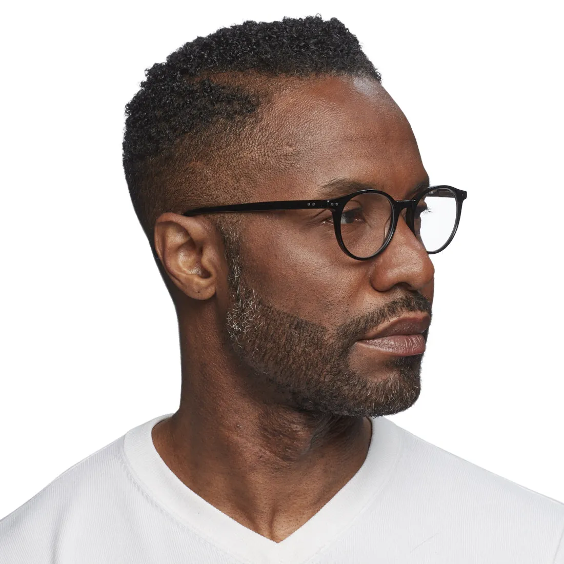 Case Closed Average Color 57 - Blue Multi-Stripe Front with Light Brown Temples