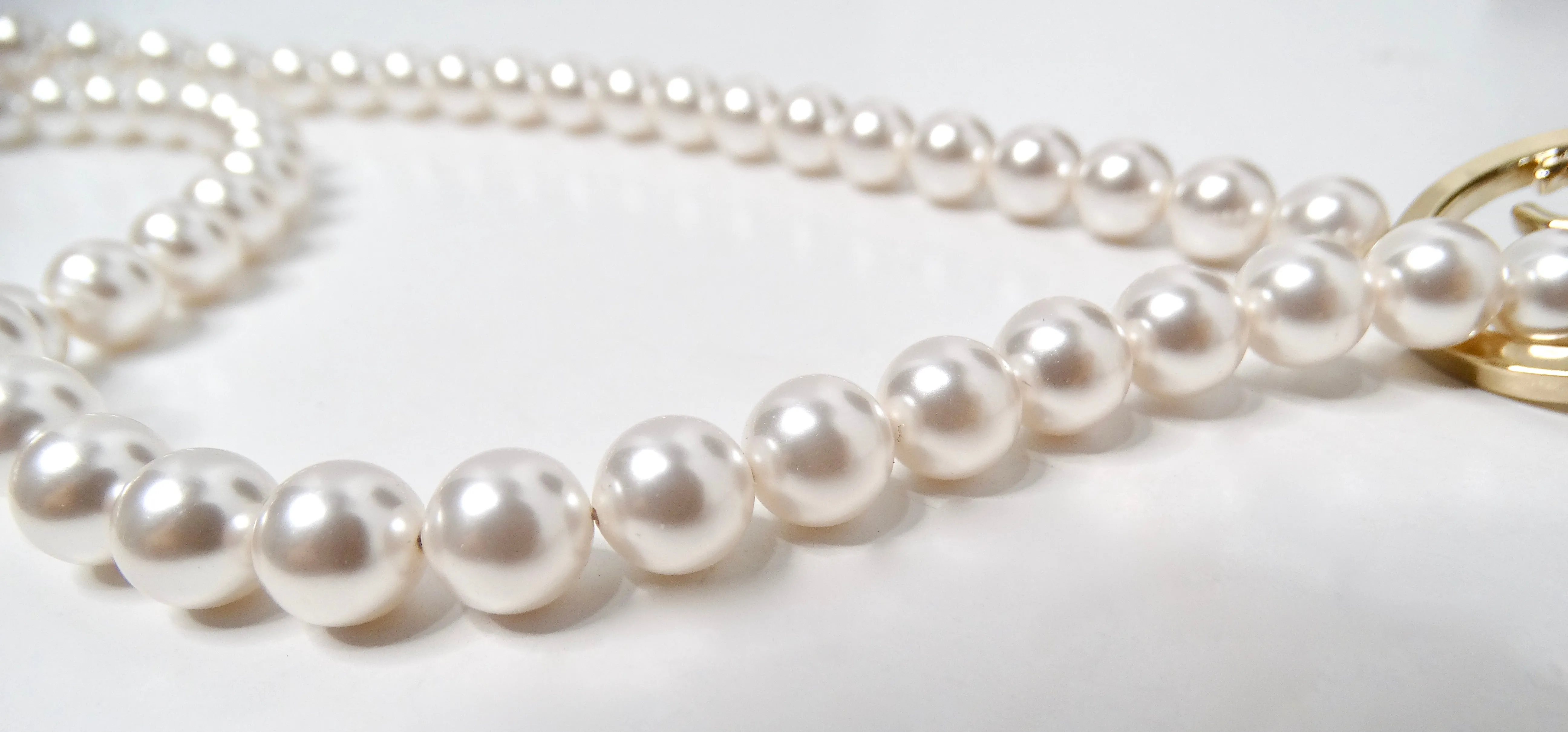 Chanel Lariat Pearl Strand & Gold-Tone Chain Interlocking CC Logo Necklace