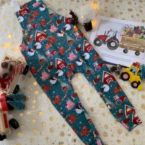 Christmas Farm Dungarees Cotswold Baby Co