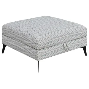 Clint Square Upholstered Tufted Storage Ottoman Aloe