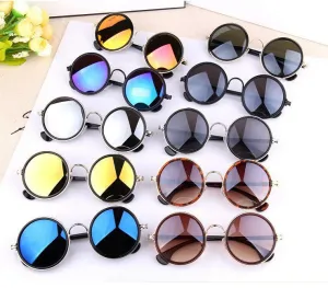 Colorful Vintage Sunglasses Women Round Sun Glasses Coating Sunglass Shades Steampunk Oculos De Sol Feminino Gafas