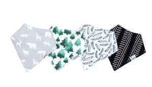 Copper Pearl - Bandana Bib (4 pack) - Woodland
