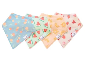 Copper Pearl Clementine Bandana Bib Set
