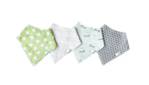 Copper Pearl Golf Bogey Baby Bandana Bib Set (4 Pack)