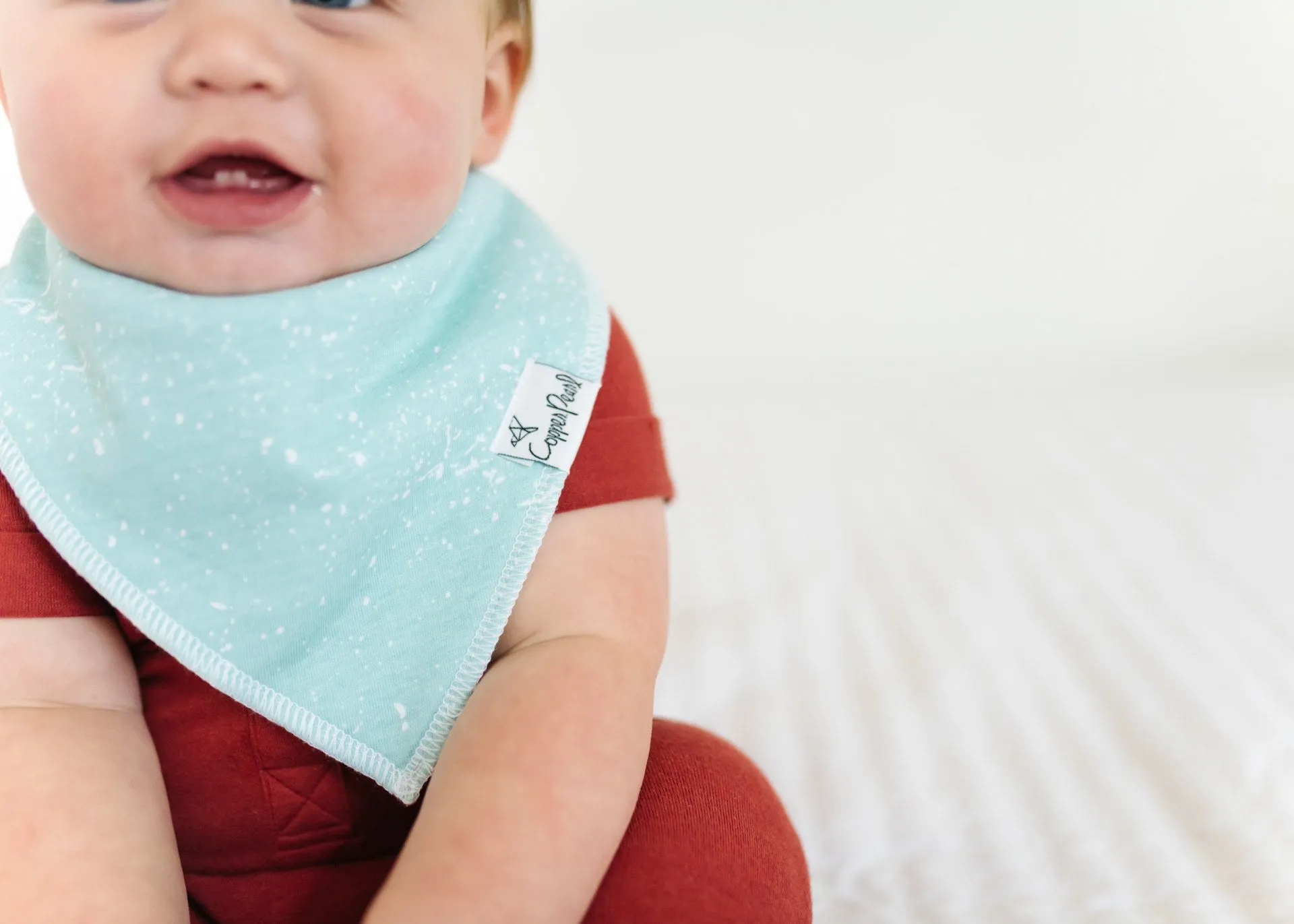 Copper Pearl Nautical Bandana Bib Set