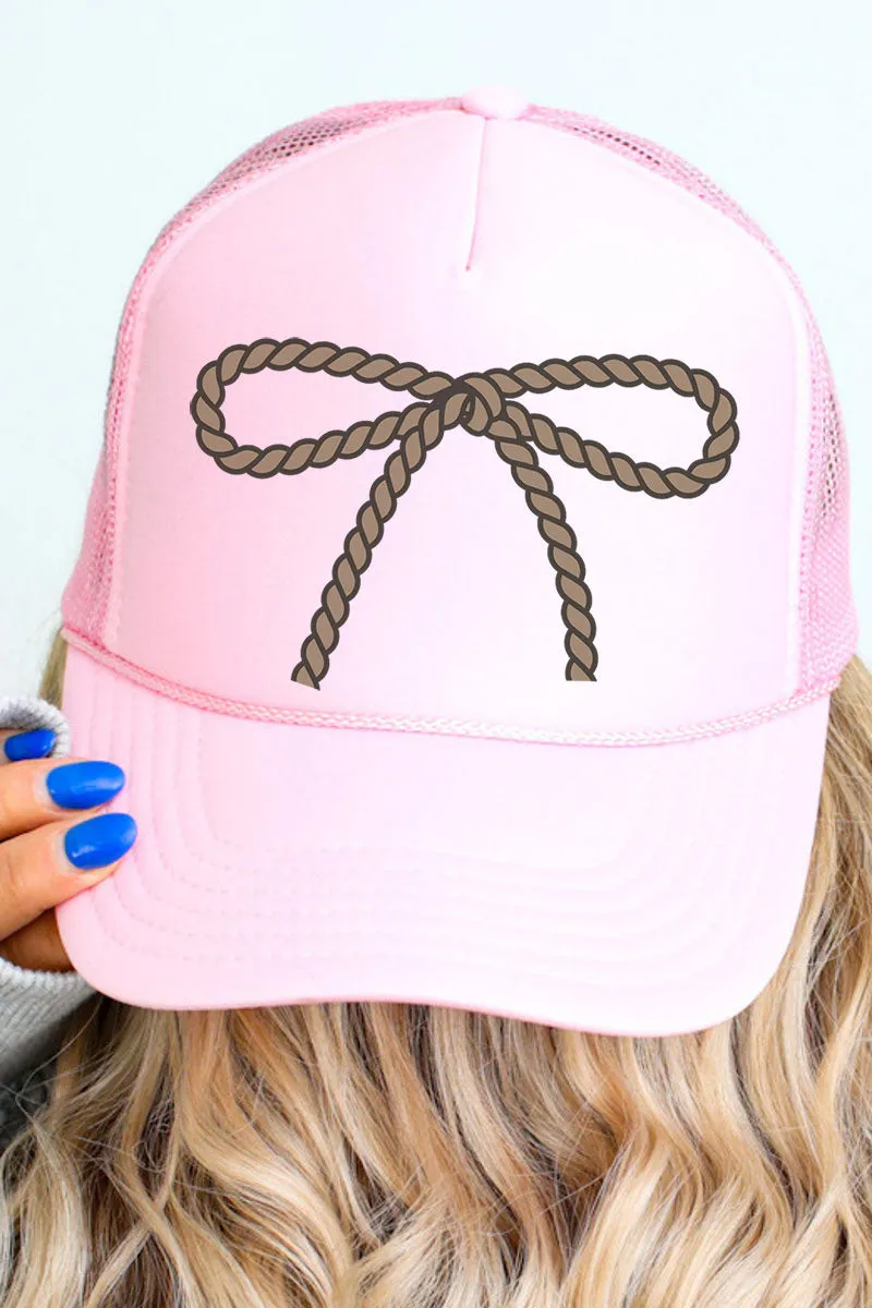 Coquette Rope-It Otto Soft Pink Foam Front Trucker Hat