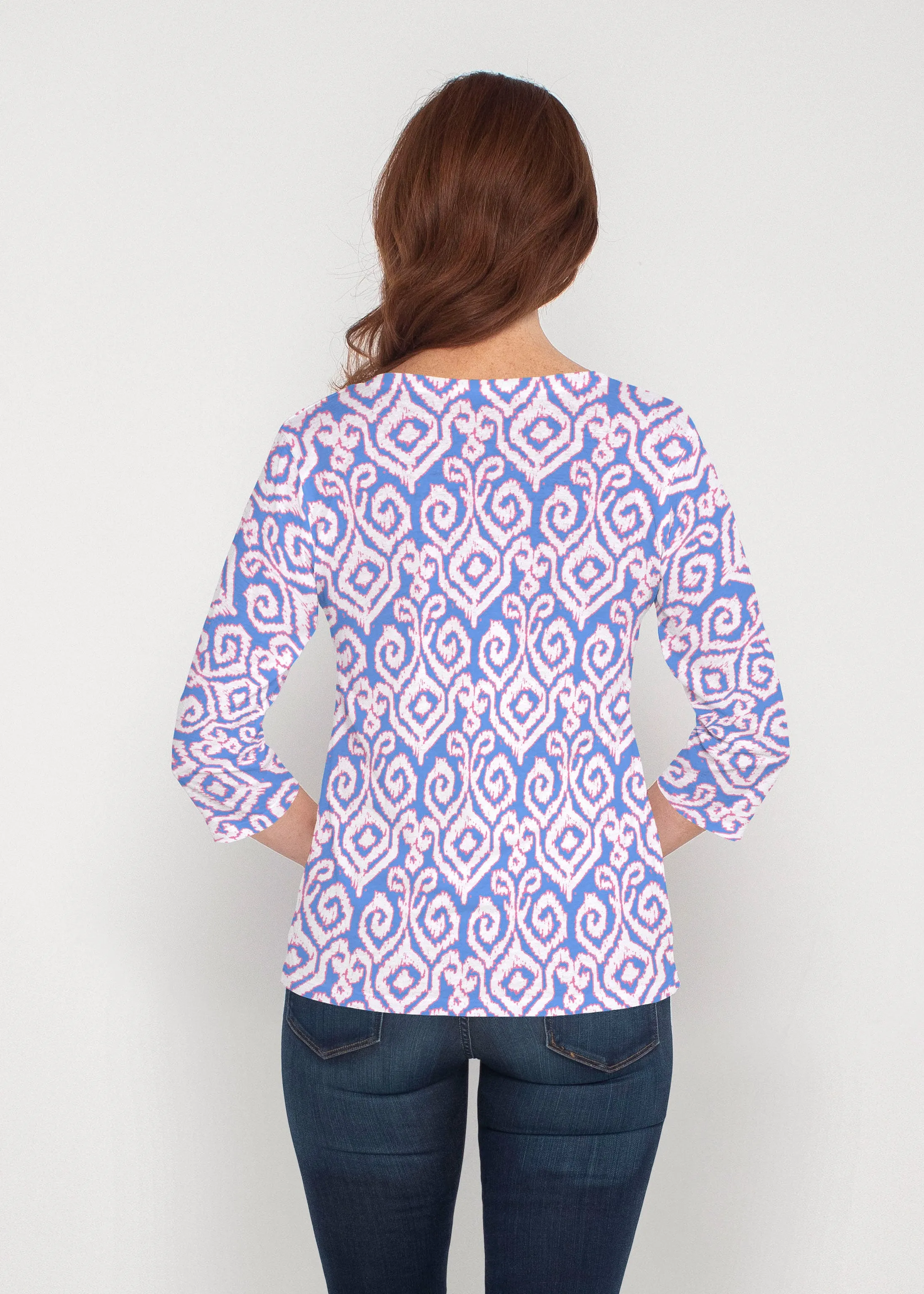 Crayola Royal (8023) ~ Signature 3/4 Sleeve V-Neck Top