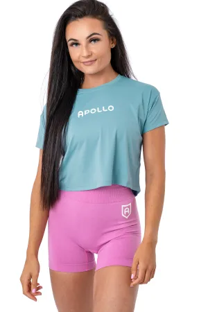 Crop Tee - Castaway Blue