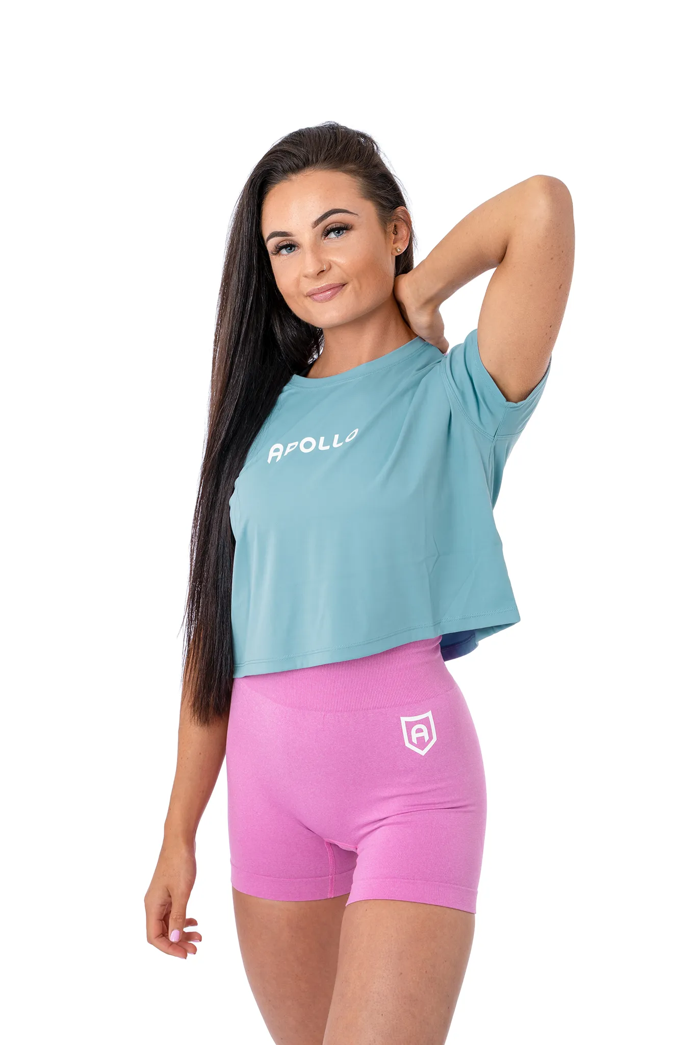 Crop Tee - Castaway Blue