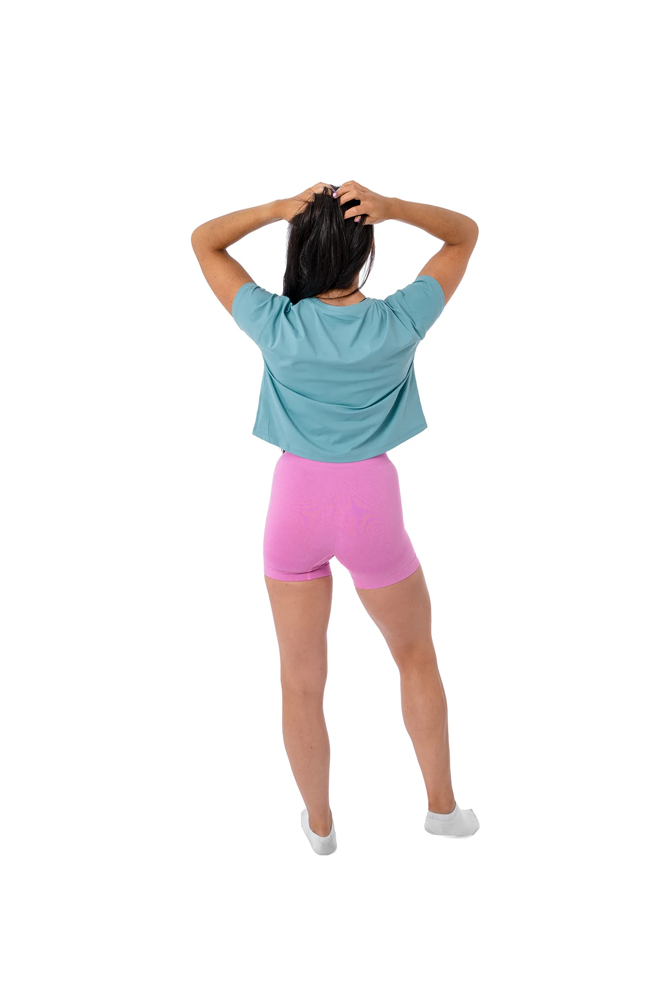 Crop Tee - Castaway Blue