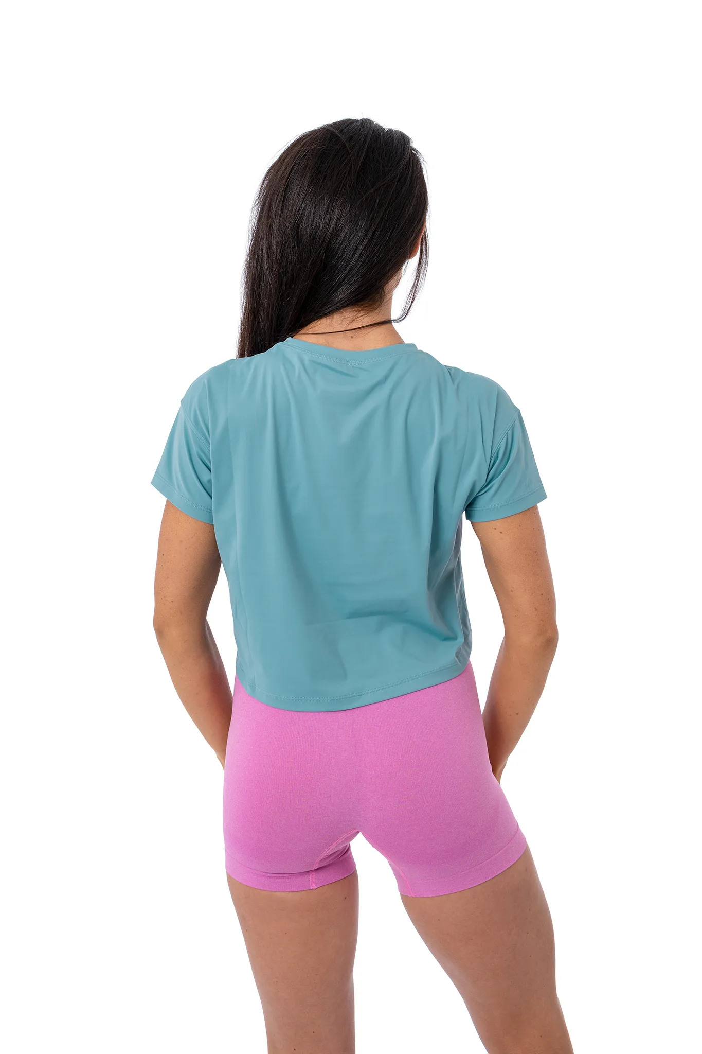Crop Tee - Castaway Blue