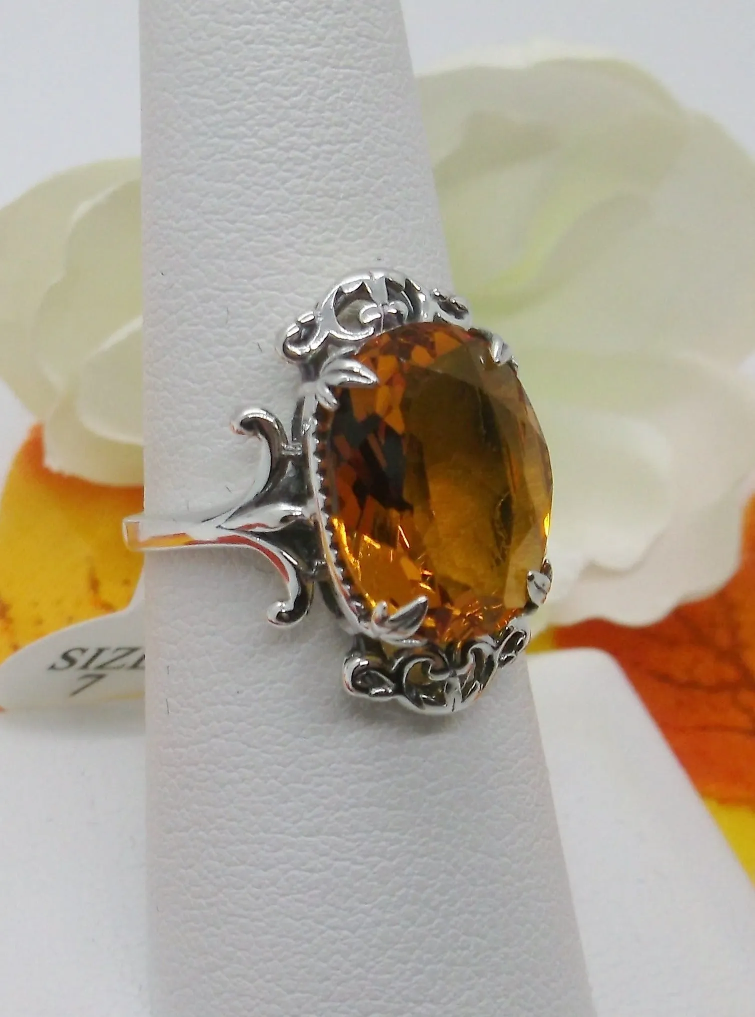 D84, Vampire Ring, Natural or Simulated Oval Gem, Gothic Vintage Style Jewelry, #D84