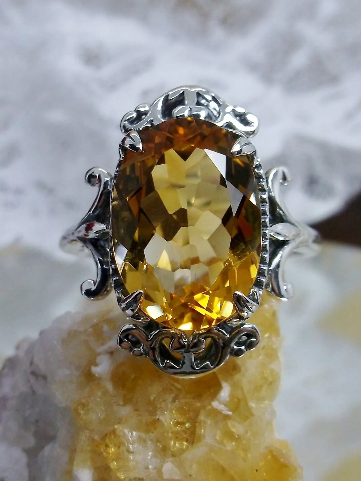 D84, Vampire Ring, Natural or Simulated Oval Gem, Gothic Vintage Style Jewelry, #D84