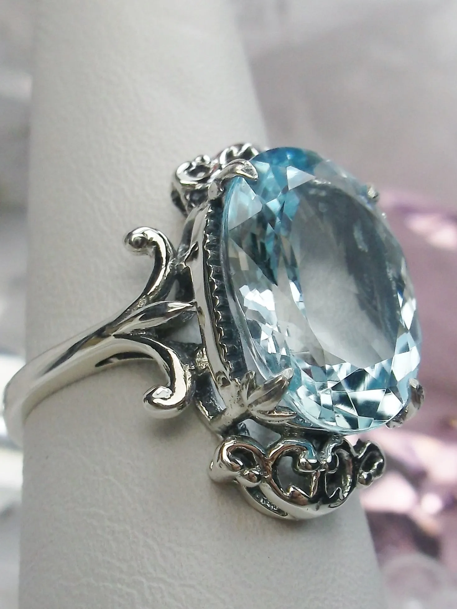 D84, Vampire Ring, Natural or Simulated Oval Gem, Gothic Vintage Style Jewelry, #D84