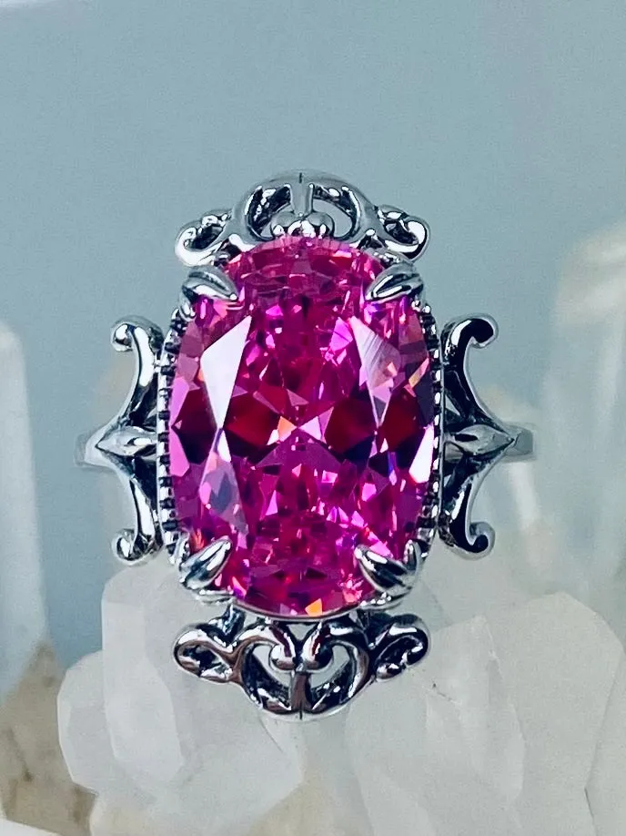 D84, Vampire Ring, Natural or Simulated Oval Gem, Gothic Vintage Style Jewelry, #D84