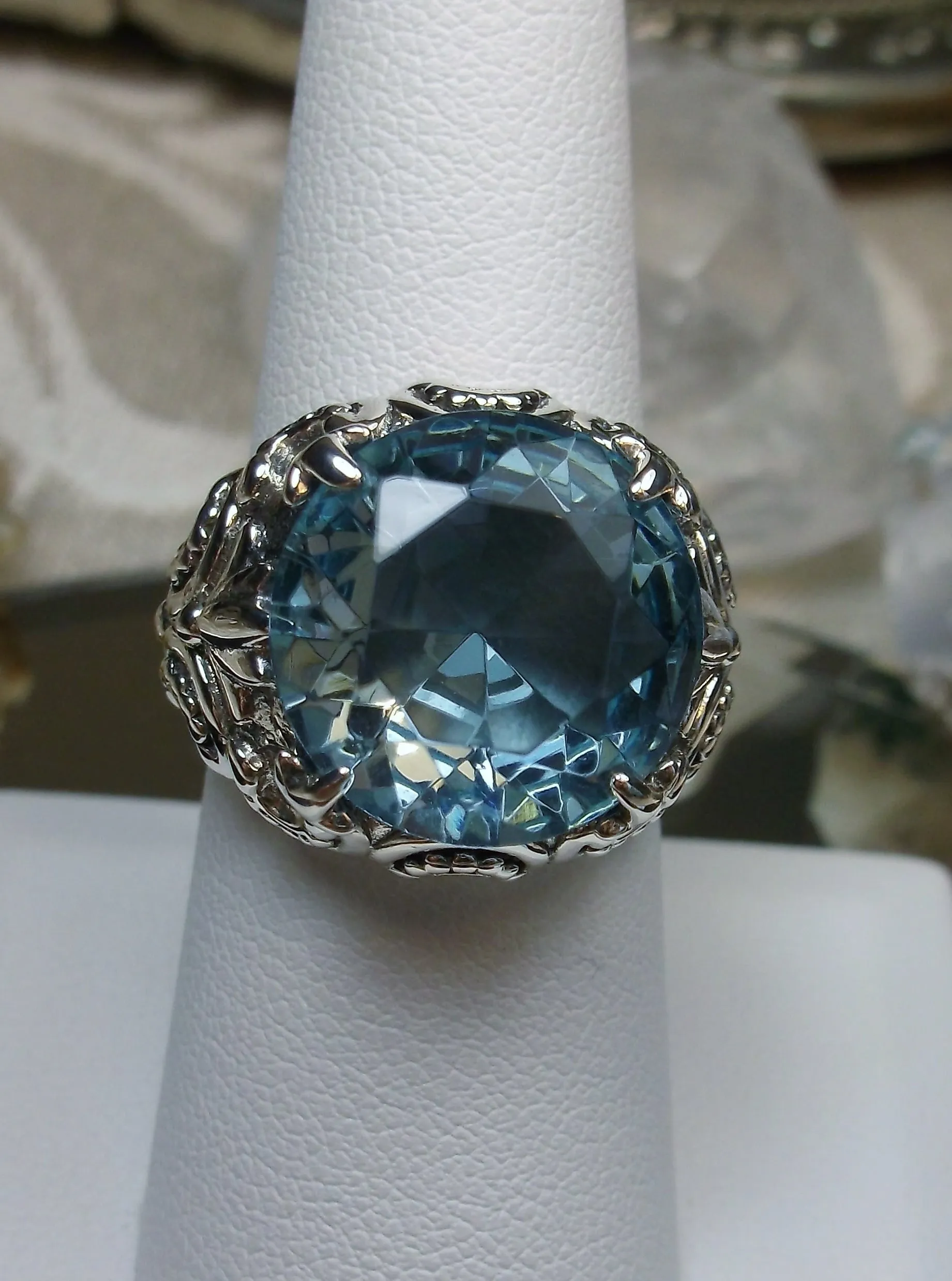 D96, Gothic Bling Ring | Choice of 12ct Gem Vintage Revival Jewelry D96