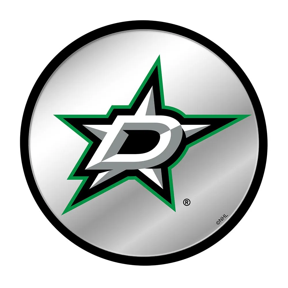 Dallas Stars: Modern Disc Mirrored Wall Sign