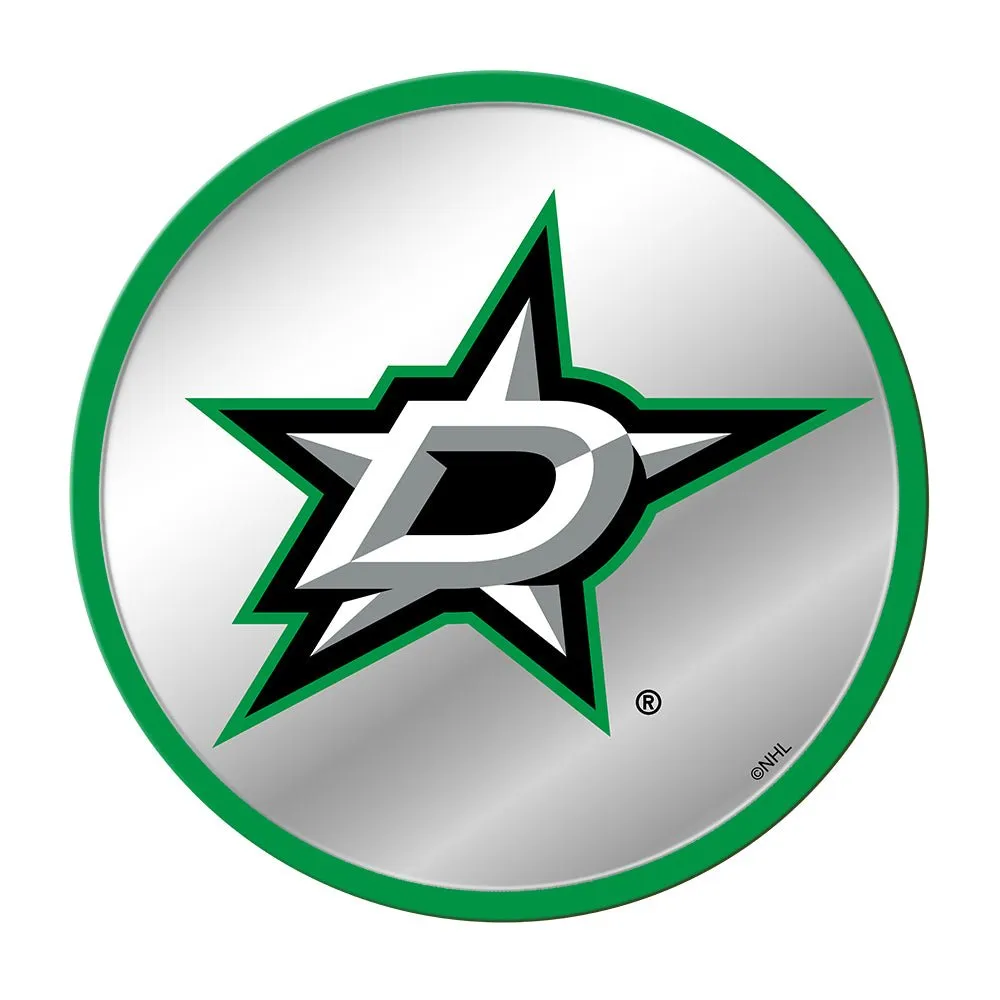 Dallas Stars: Modern Disc Mirrored Wall Sign