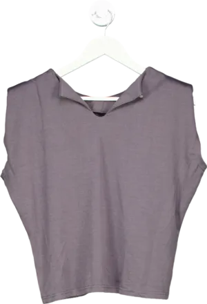 Dazy Grey Sleeveless Top UK S