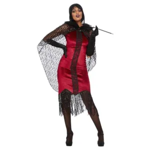 Deluxe Vampire Flapper Costume, Red