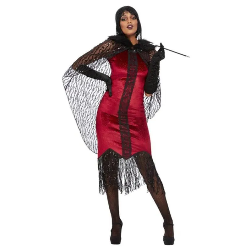 Deluxe Vampire Flapper Costume, Red