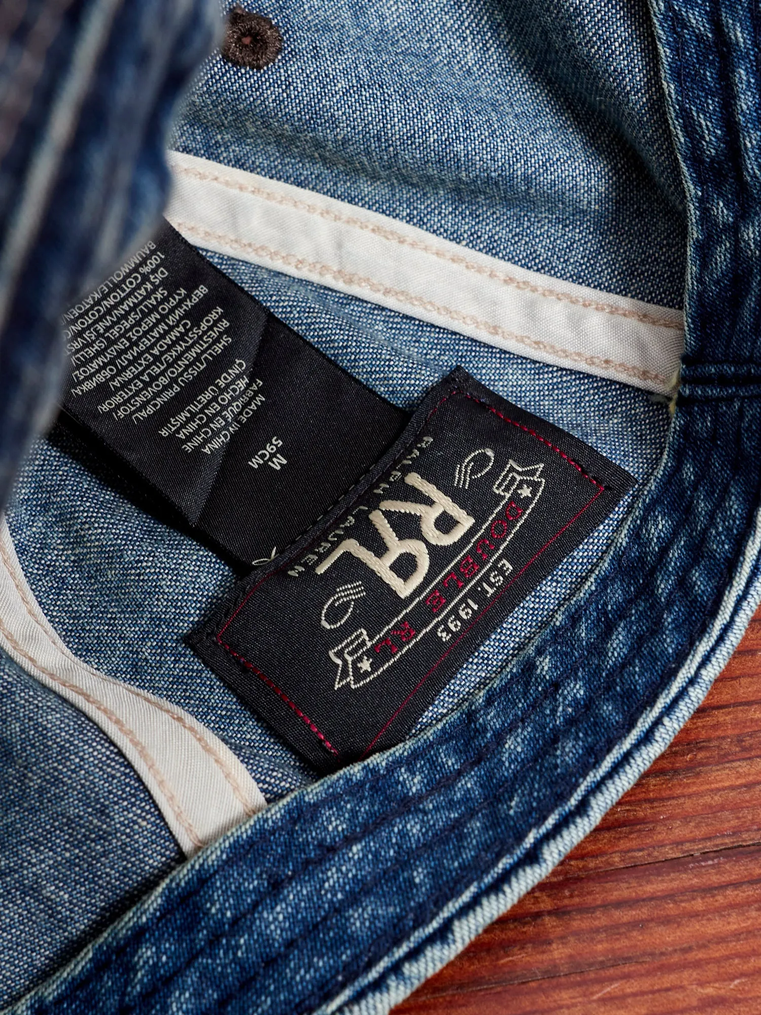 Denim Service Cap in Vintage Indigo