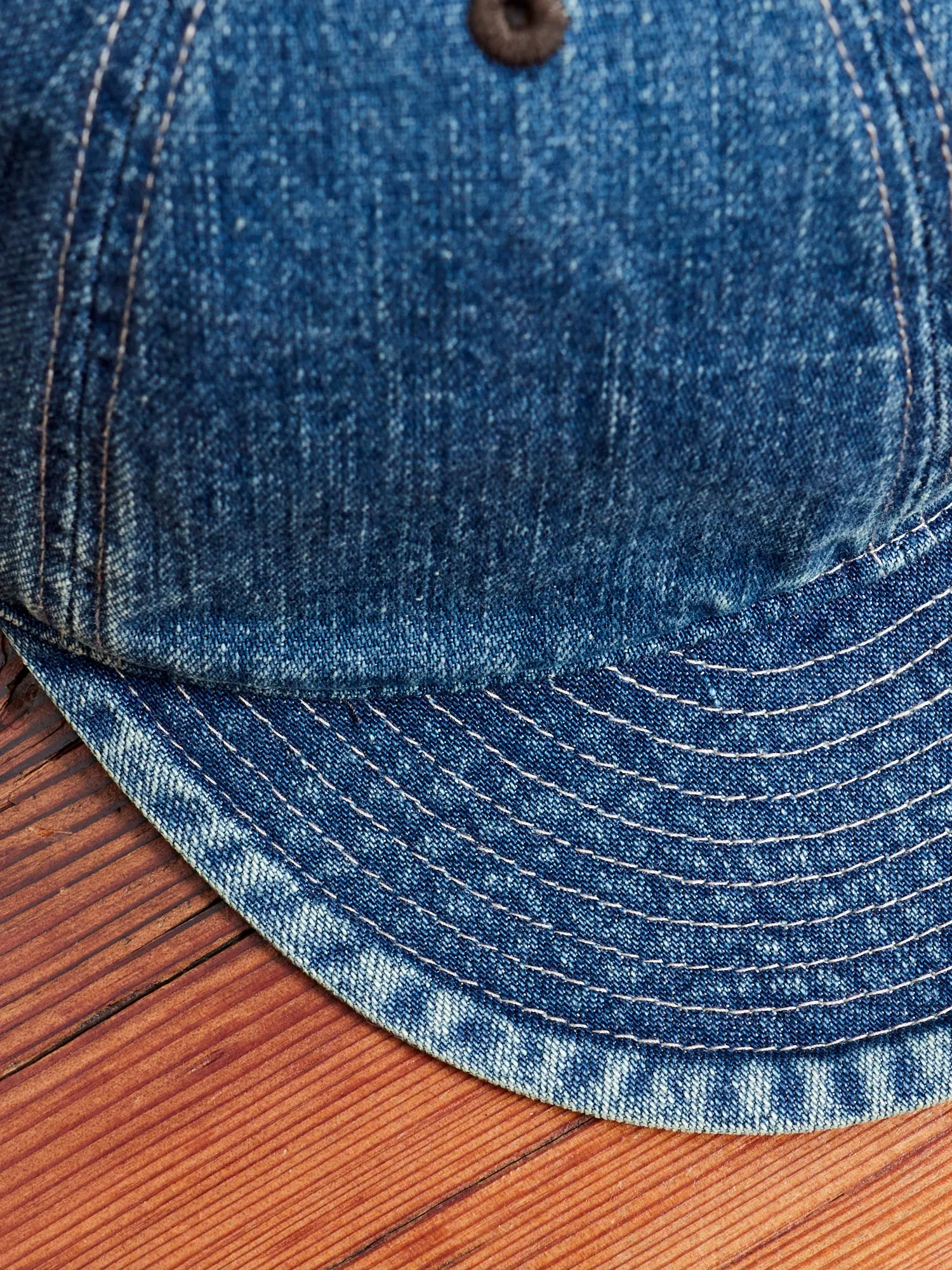 Denim Service Cap in Vintage Indigo
