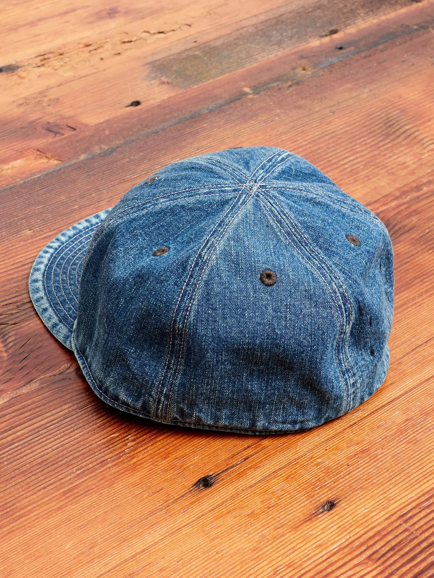 Denim Service Cap in Vintage Indigo