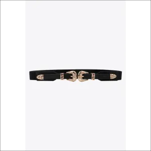 Double Buckle Elastic Stylish Belt