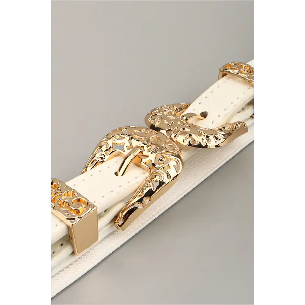 Double Buckle Elastic Stylish Belt