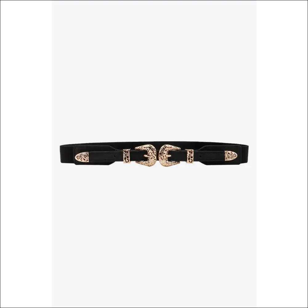 Double Buckle Elastic Stylish Belt