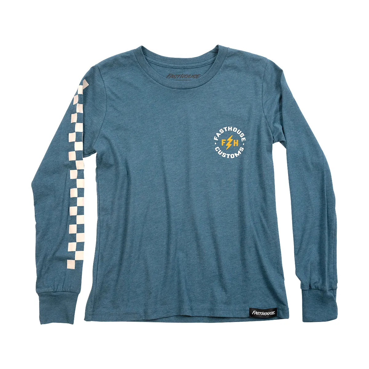 Easy Rider Long Sleeve Youth Tee - Heather Teal