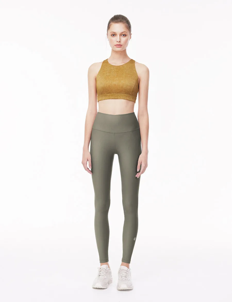 easyoga LA-VEDA Vintage Rib Bra - Y09 Mine Yellow