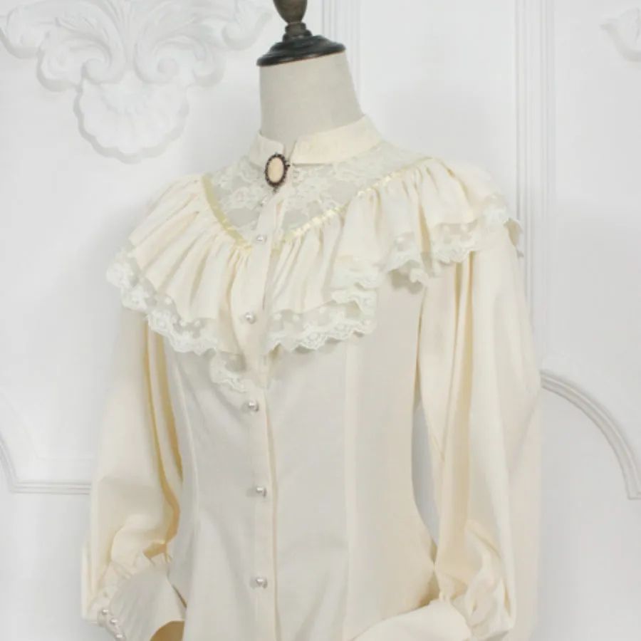 Edward Style Vintage and Classic Long-sleeved Shirt