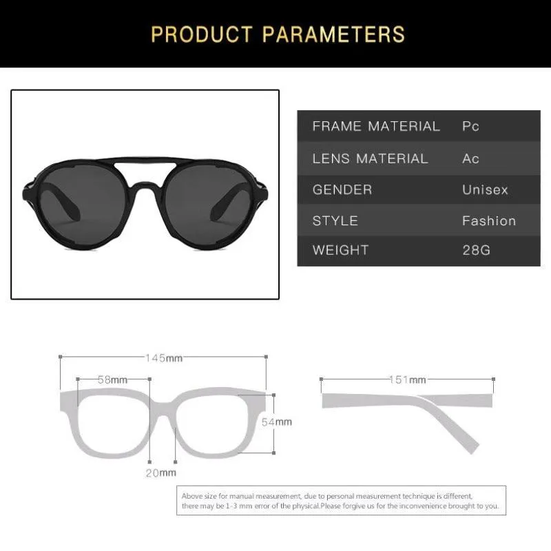 Embrace the Steampunk Aesthetic with Vintage Round Sunglasses