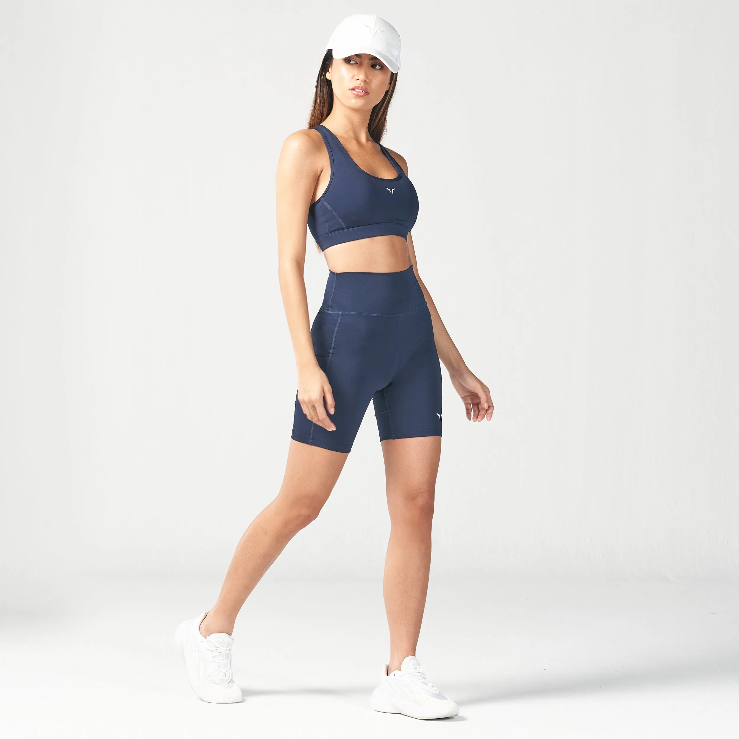 Essential Medium Impact Bra - Navy