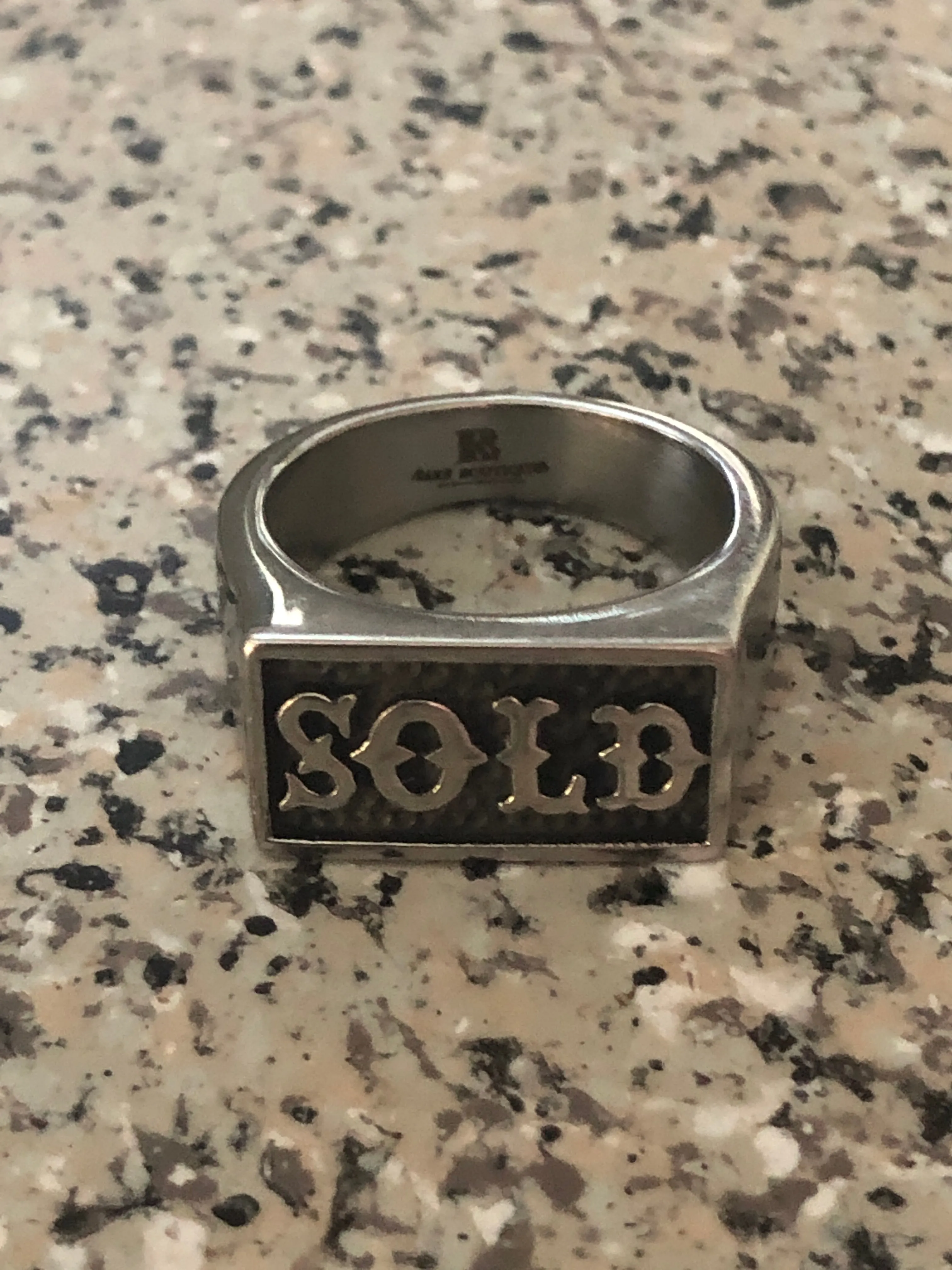 EXCLUSIVE - SOLD Stainless Steel Ring