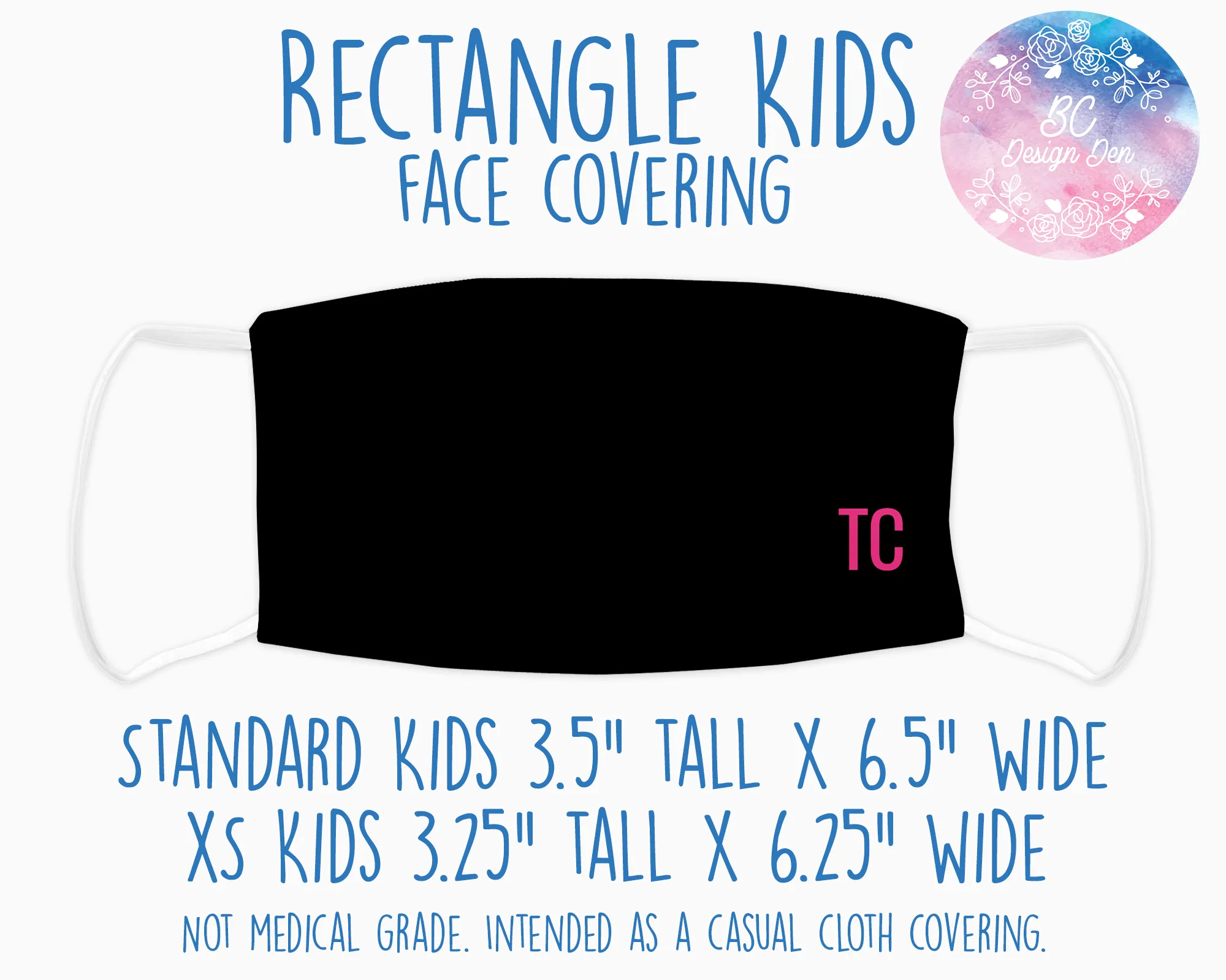 Face Covering Team Central Initials