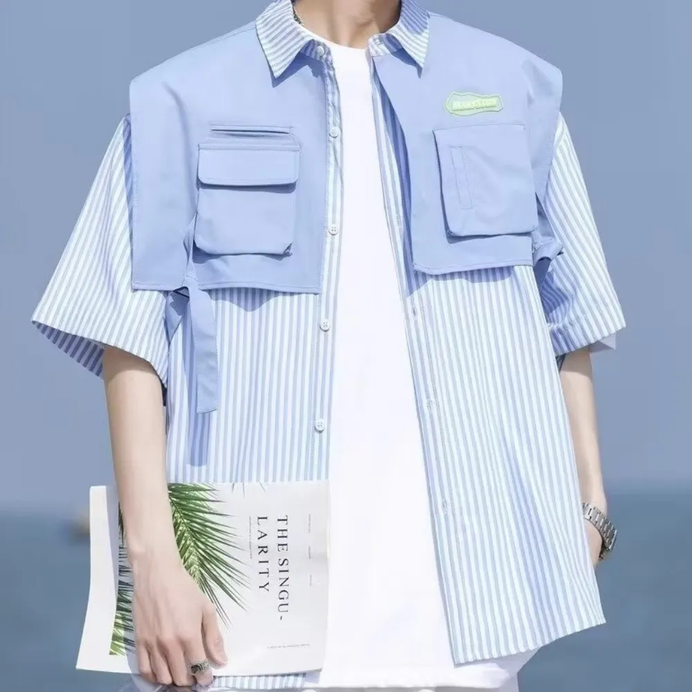 Fake Two Striped Shirt