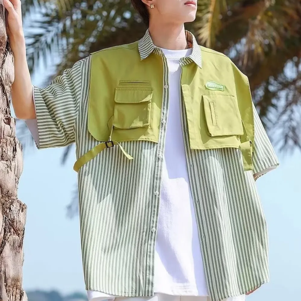 Fake Two Striped Shirt