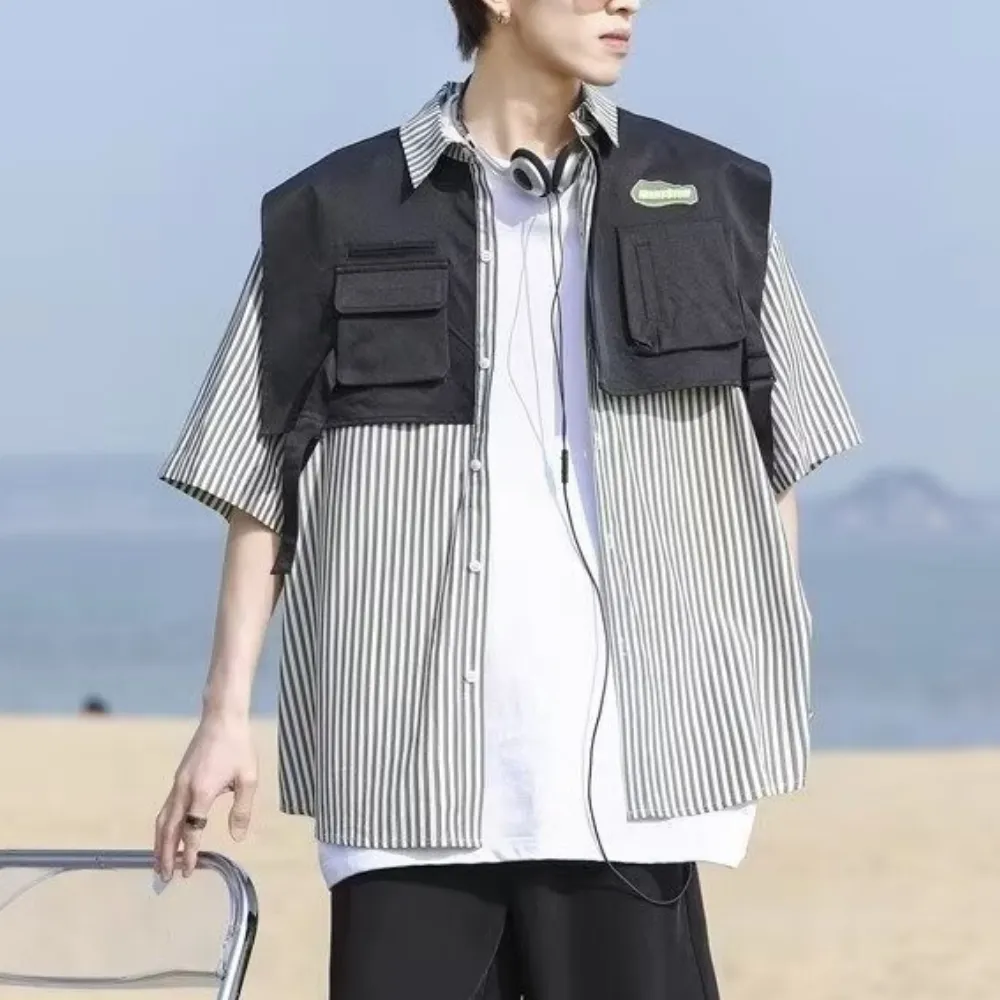 Fake Two Striped Shirt